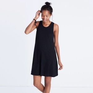 Madewell black high point dress